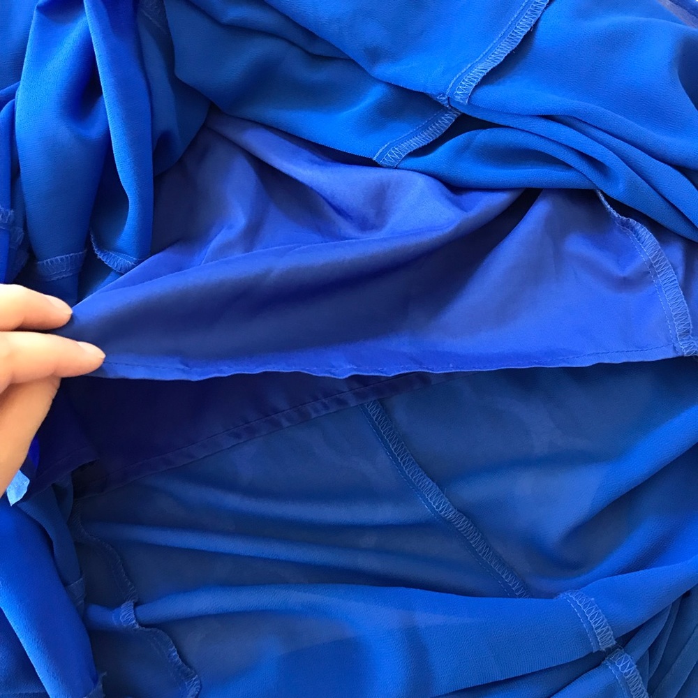 Decree Halter Blue Maxi Dress - Picture 7 of 8